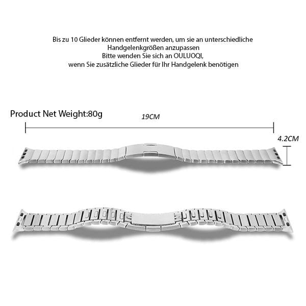 49 mm Metallarmband + Silikongehäuse für Apple Watch