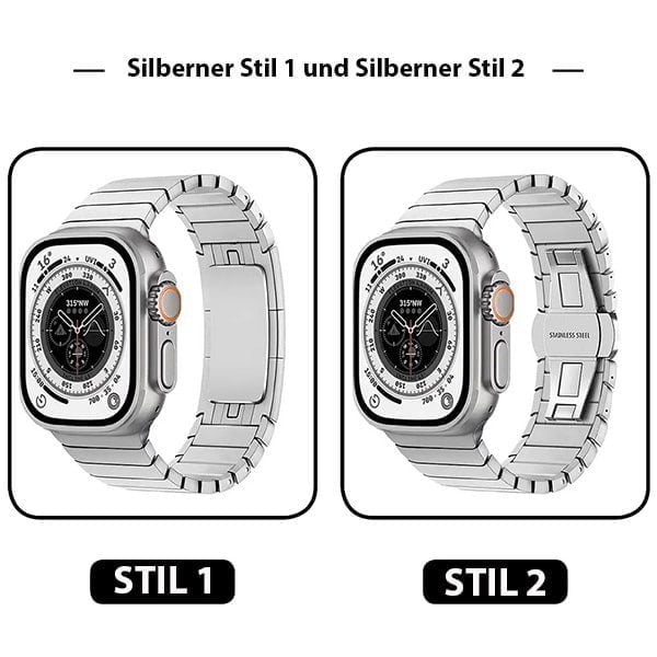 Verstellbares Edelstahl-Verbindungsarmband für die Apple Watch